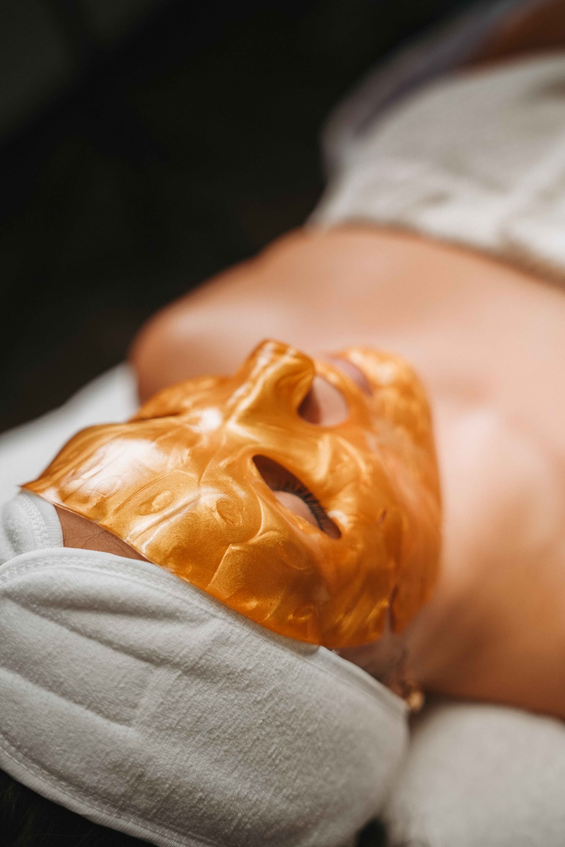 Luxurious gold facial mask treatment at Medi Wellness Spa Miami