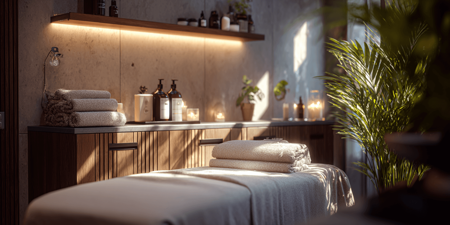 Serene spa treatment room at Medi Wellness Spa