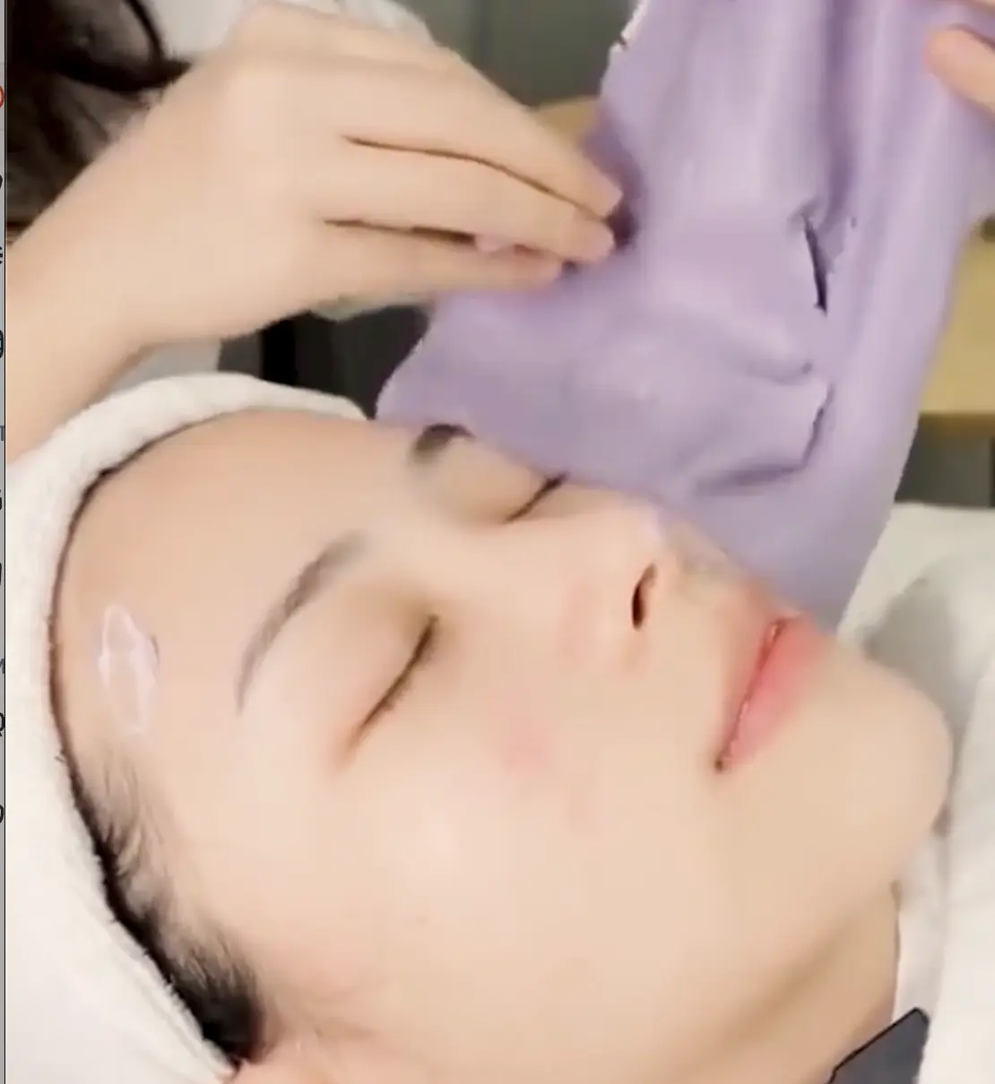 Gentle facial skincare treatment