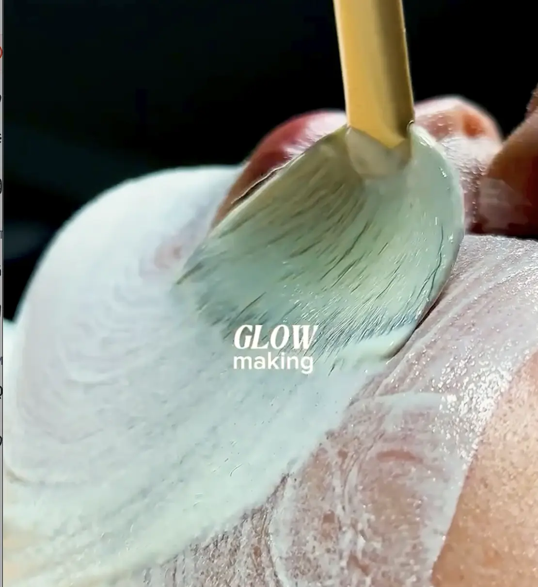 Glow making facial mask treatment